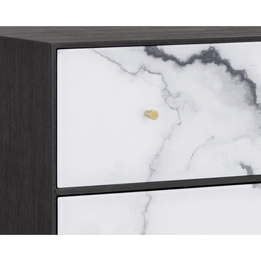 Cordero Black / Antique Brass Dresser